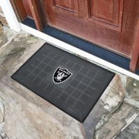 Oakland Raiders Medallion Door Mat - 20 x 30