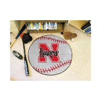 Nebraska Baseball Mat - 29 Diameter