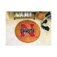 Nebraska Basketball Mat - 29 Diameter