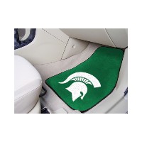Michigan State University 2-PC Carpeted Car Mats - 18 x 27