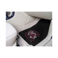 South Carolina 2-PC Carpeted Car Mats - 18 x 27