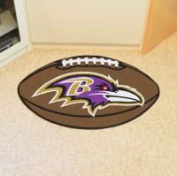 Baltimore Ravens Football Mat - 22 x 35