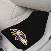 Baltimore Ravens 2-Piece Carpeted Car Mats - 18 x 27