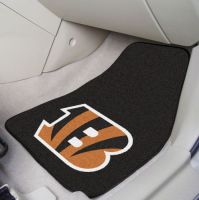 Cincinnati Bengals 2-Piece Carpeted Car Mats - 18 x 27