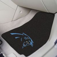 Carolina Panthers 2-Piece Carpeted Car Mats - 18 x 27