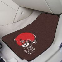 Cleveland Browns 2-Piece Carpeted Car Mats - 18 x 27