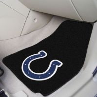 Indianapolis Colts 2-Piece Carpeted Car Mats - 18 x 27