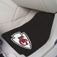 Kansas City Chiefs 2-Piece Carpeted Car Mats - 18 x 27