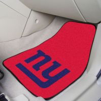 New York Giants 2-Piece Carpeted Car Mats - 18 x 27