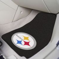 Pittsburgh Steelers 2-Piece Carpeted Car Mats - 18 x 27
