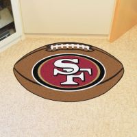 San Francisco 49ers Football Mat - 22 x 35