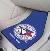 Toronto Blue Jays 2-PC Printed Carpet Car Mat Set - 18 x 27