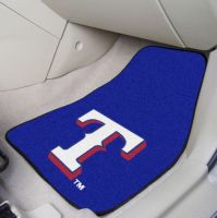Texas Rangers 2-PC Printed Carpet Car Mat Set - 18 x 27