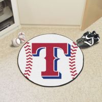 Texas Rangers Baseball Mat - 29 Diameter
