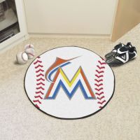 Florida Marlins Baseball Mat - 29 Diameter