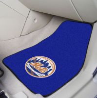 New York Mets 2-PC Printed Carpet Car Mat Set - 18 x 27