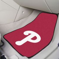 Philadelphia Phillies 2-PC Printed Carpet Car Mat Set - 18 x 27