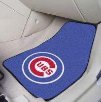 Chicago Cubs 2-PC Printed Carpet Car Mat Set - 18 x 27