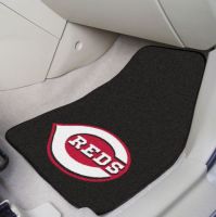 Cincinnati Reds 2-PC Printed Carpet Car Mat Set - 18 x 27