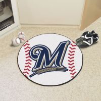 Milwaukee Brewers Baseball Mat - 29 Diameter