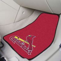St Louis Cardinals 2-PC Printed Carpet Car Mat Set - 18 x 27