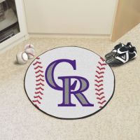 Colorado Rockies Baseball Mat - 29 Diameter