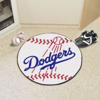 Los Angeles Dodgers Baseball Mat - 29 Diameter