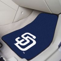 San Diego Padres 2-PC Printed Carpet Car Mat Set - 18 x 27