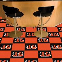 Cincinnati Bengals Carpet Tiles - 18 x 18 Tiles