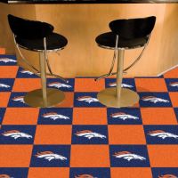 Denver Broncos Carpet Tiles - 18 x 18 Tiles