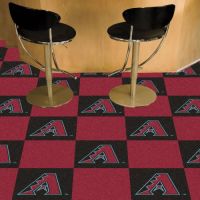 Arizona Diamondbacks Carpet Tiles - 18 x 18 (10 Logo/10 Solid Tiles)