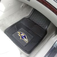 Baltimore Ravens Heavy Duty 2-Piece Vinyl Car Mats - 18 x 27
