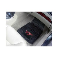Virginia Tech 2-PC Heavy Duty Vinyl Car Mat Set - 18 x 27