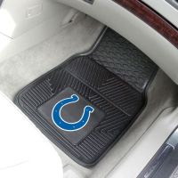 Indianapolis Colts Heavy Duty 2-Piece Vinyl Car Mats - 18 x 27