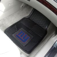 New York Giants Heavy Duty 2-Piece Vinyl Car Mats - 18 x 27