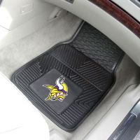 Minnesota Vikings Heavy Duty 2-Piece Vinyl Car Mats - 18 x 27