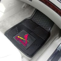 St Louis Cardinals Heavy Duty 2-Piece Vinyl Car Mats - 18 x 27