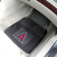 Los Angeles Angels Heavy Duty 2-Piece Vinyl Car Mats - 18 x 27