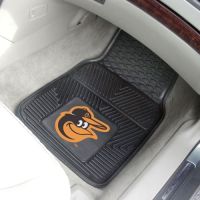 Baltimore Orioles Heavy Duty 2-Piece Vinyl Car Mats - 18 x 27