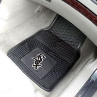 Chicago White Sox Heavy Duty 2-Piece Vinyl Car Mats - 18 x 27