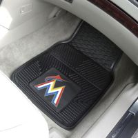 Florida Marlins Heavy Duty 2-Piece Vinyl Car Mats - 18 x 27