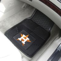 Houston Astros Heavy Duty 2-Piece Vinyl Car Mats - 18 x 27