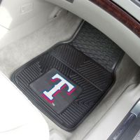 Texas Rangers Heavy Duty 2-Piece Vinyl Car Mats - 18 x 27