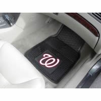 Washington Nationals Heavy Duty 2-Piece Vinyl Car Mats - 18 x 27