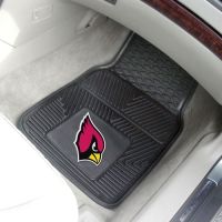 Arizona Cardinals Heavy Duty 2-Piece Vinyl Car Mats - 18 x 27