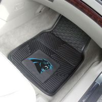 Carolina Panthers Heavy Duty 2-Piece Vinyl Car Mats - 18 x 27