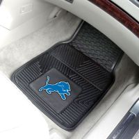 Detroit Lions Heavy Duty 2-Piece Vinyl Car Mats - 18 x 27
