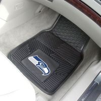 Seattle Seahawks Heavy Duty 2-Piece Vinyl Car Mats - 18 x 27