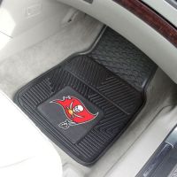 Tampa Bay Buccaneers Heavy Duty 2-Piece Vinyl Car Mats - 18 x 27