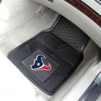 Houston Texans Heavy Duty 2-Piece Vinyl Car Mats - 18 x 27